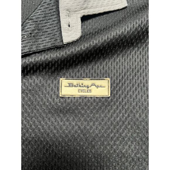A Bathing Ape Cycles‎ Bape Mesh Polo Collared Shirt Vintage 90s Rare S - Picture 4 of 10